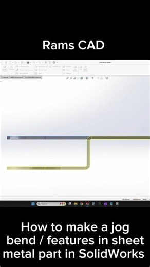 Jog Feature in SolidWorks ⚙️🔥 | Sheet Metal Tutorial