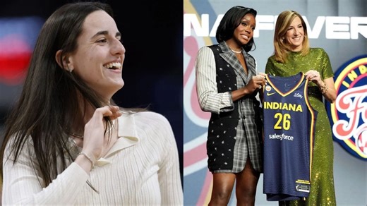"Day one and she’s already bullying her" - WNBA Fans Erupt as Raven Johnson Seemingly Leaves Caitlin Clark Hanging Over High Five at Fever Practice