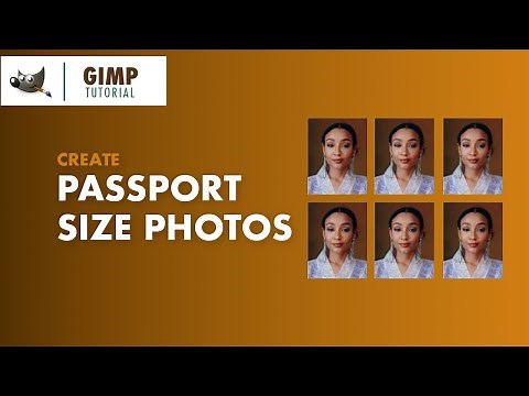 Create Passport-Size Pictures in GIMP | Tutorial for Beginners