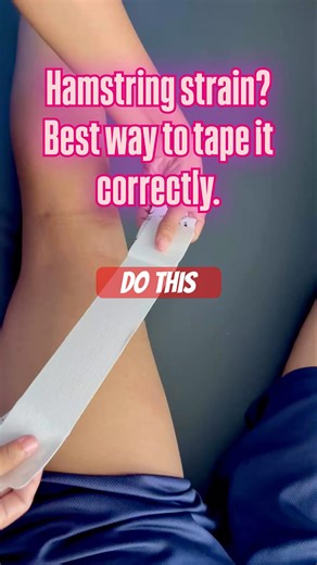 Hamstring Strain Taping (Pain Relief Technique) | Physiotherapy in JP Nagar Bangalore| #hamstrings