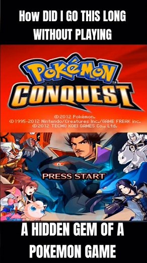 Playing Pokemon Conquest in 2025