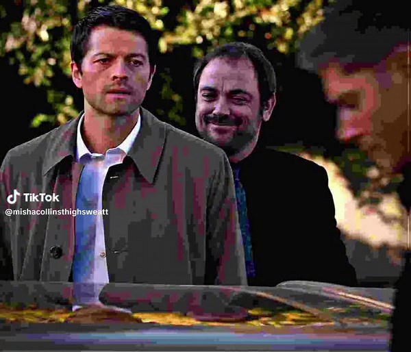 me n who #mishacollins #supernatural #castiel #crowley #marksheppard