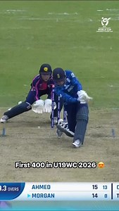 86K views · 542 reactions | Sebastian Morgan sends it flying past the boundary to polish off the highest scoring innings of #U19WorldCup 2026 for England at 404 runs 朗 Watch more #U19WorldCup action LIVE, broadcast details here  https://www.icc-cricket.com/tournaments/u19-cricket-worldcup-2026/news/broadcast-details-for-icc-u19-men-s-cricket-world-cup | ICC - International Cricket Council | Facebook