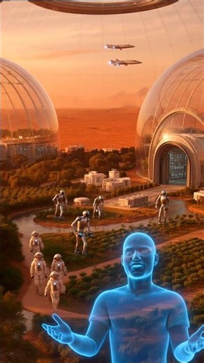 A Tour of a Colony on Mars | #youtubeshorts #ai #aivideo #mars
