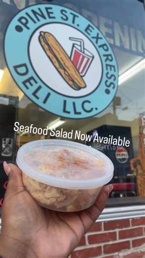 My Seafood Salad Is Now Available! Store is located on King and Pine. | Atayah Woods