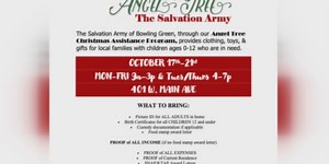 Sign ups for Salvation Army’s Angel Tree begins Monday Oct. 17th