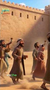 Walls Come Down 🎺 Joshua & the Battle of Jericho | Bible Song for Kids | Ziva & Zuri