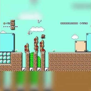 Fun and easy Mario Bros.3 ≺3 ! by Nukichuu 🍄Super Mario Maker 1 ✹Wii U✹ No Commentary #shorts #eaa