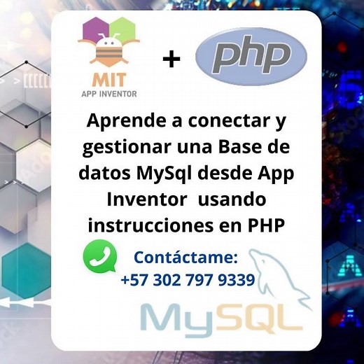 Bases de Datos relacional en Appinventor + MySQL + PHP