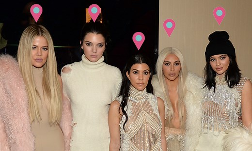 Where Do the Kardashians Live? A Map of Where They're Located