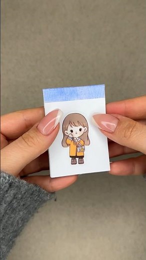 How to make a detachable mini notepad | tutorial 🗒️ #shorts