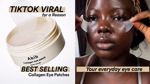 Abib Vegan Collagen Eye Patches for Wrinkles & Fine Line with Jericho Rose Jelly & Peptides, 60 Count, Korean Skin Care