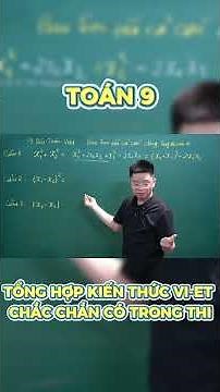 MATH 9: A COMPREHENSIVE REVIEW OF VIET'S CONCEPT KNOWLEDGE SURE TO BE ON THE EXAM – ONE WATCH IS ...