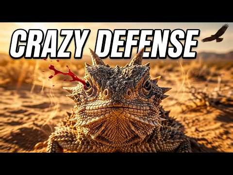 Desert Survivor: The Horned Lizard’s CRAZY Defense Strategy 😱🦎🌵 | Wildlife