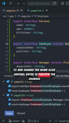 How to Rename Properly in VS Code #vscode