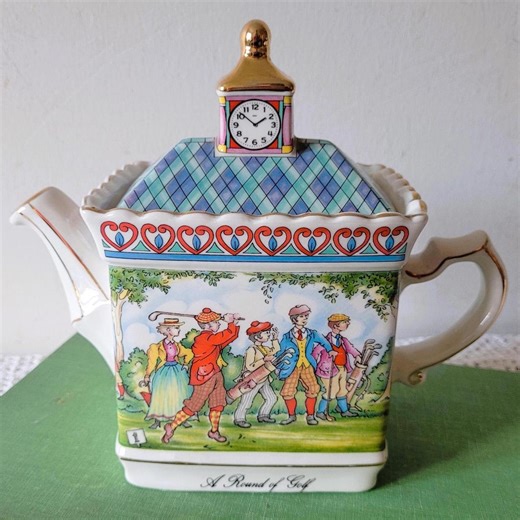 Vintage 1980's Sadler Decorative Teapot Novelty Round of Golf Retro Collectable Sports Ceramics - Etsy UK