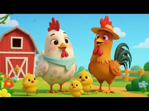 Hühnerfamilie Lied 🐔 | Fröhliches Kinderlied vom Bauernhof
