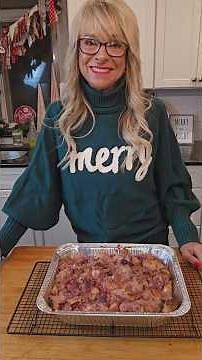 Holiday Cherry Pie Bread Pudding - using leftover cherry pie or canned