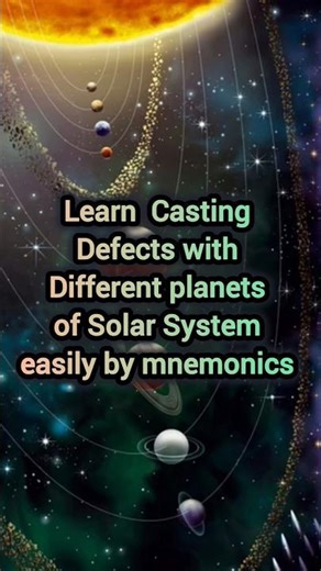 Planets in Solar System 🪐 = Casting Defects 🤯🤯 #dentistry #bds #mdspreparation