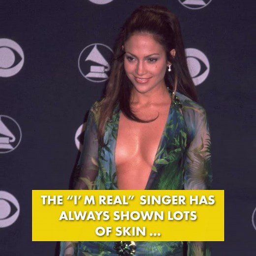 J.Lo's cleavage gives her butt some competition