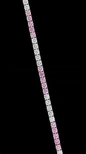 Seamless Sparkle! ✨ Pink & White Diamond Tennis Bracelet | Kay's Fine Jewelry 💖