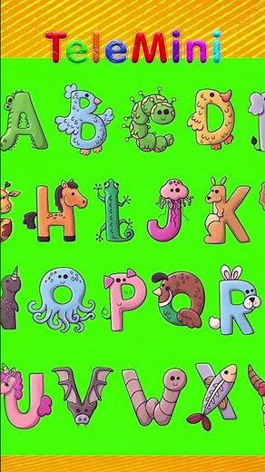 ABC Alphabet Song - Learn English ABC Alphabet - Nursery Rhymes - Kids Song - Tele Mini