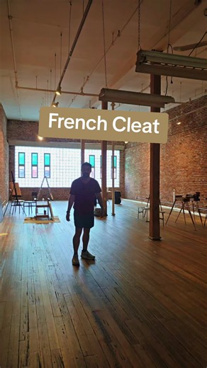 Adding a French Cleat to my gallery walls! #construction #thisoldhouse #brick #dougthebuilder #tt