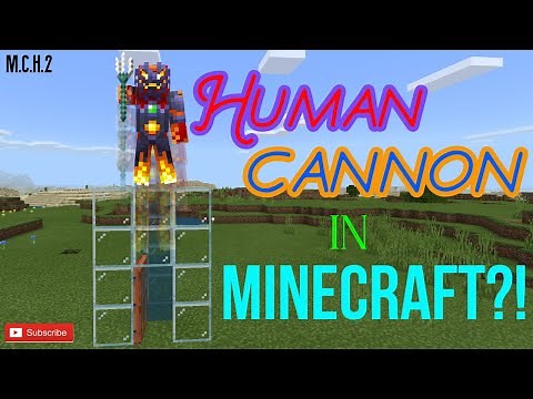 How to make a HUMAN CANNON in Minecraft!