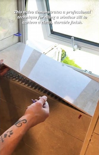 ​How to Tile a Window Sill: Achieving a Professional Finish with Trim