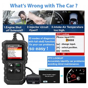 CR3001 obd2 scannerอ่าน ลบ โค๊ด เครื่องสแกนรถยนต์ เครื่องลบโค้ด เครื่องแสกนรถยนต์ กล่อง ลบโค้ดรถยนต์ ตัวลบโค้ด เครื่องวิเคร | Lazada.co.th