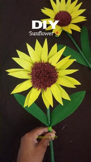 Best Out Of Waste Craft 🌻 #papercupcraft #papersunflower #flowermaking #trending #papercraft#shorts