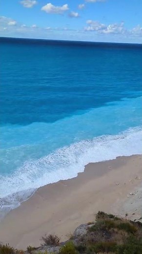 The EPIC Cliff View of Egremni Beach, Lefkada | Greece's Paradise From Above