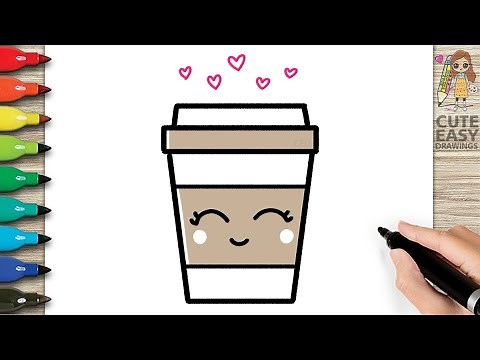 How to Draw Cute Coffee Very Very Easy for Kids