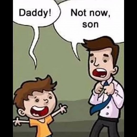 dad not now son meme template