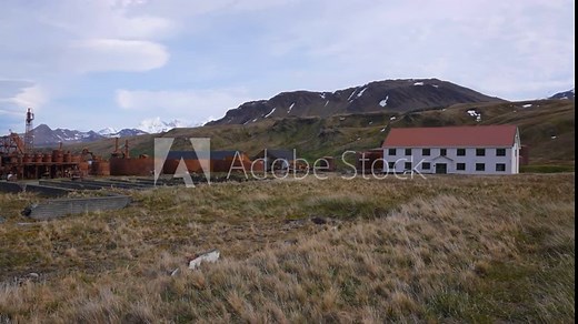 Grytviken Whaling Station, South Georgia Island, Museum Buildings and Old Oil Tanks