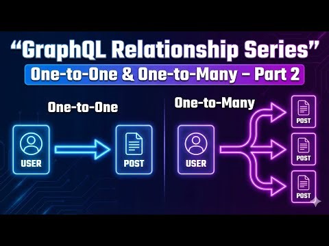 GraphQL + Node.js User & Post API 🚀 | One-to-One & One-to-Many Relationships | Part-2 (Hindi)