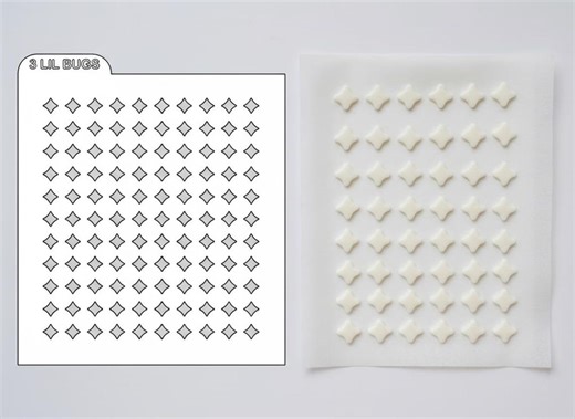 Sprinkle Stencil Diamond | Digital STL 3D Printing | Round Confetti Icing Stencil | Baking Tool - Etsy Canada