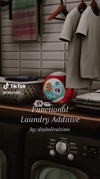 Such a cute and realistic item to have in your game! ☺️💕🧺#sims4 #simstok #sims4cc #sims4mods