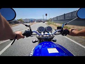 POV. Conduciendo mi Suzuki GS500 desde Padrón a Catoira.