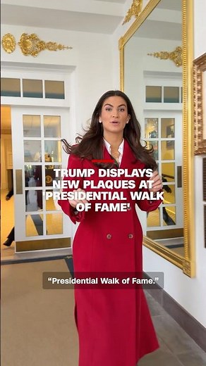 Trump displays new plaques at 'Presidential Walk of Fame'
