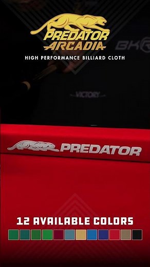 Different Colors for Pool Table Cloth | Predator's Arcadia Select Cloth