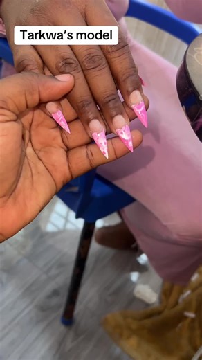 It wasn’t easy yall 😩…But she tried sha #nailedbynaa💅🏼😍 … thanks for coming madam model 🙏🏽#0244339701 #gbawenailtech #fyppppppppppppppppppppppp #mable #mablenails #ombrenails #ombre #viralvideos #trendingvideo #viral_video #beginnernailtech #viral #vira #nailmodel #foryoupage❤️❤️ #student #fypdongggggggg