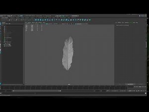 Time-Lapse 3D feather in Maya using xgen interactive groom