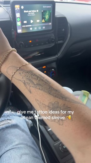 Ocean-Themed Sleeve Tattoo Ideas