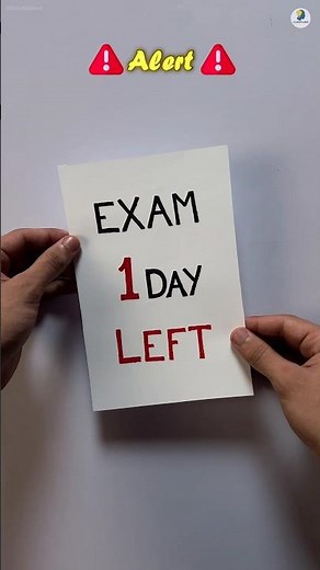 How to Study One Day Before Exam🔥Last Minute Study Tips #studytips #exams
