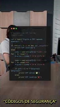 🧠 Como validar CPF com Python?