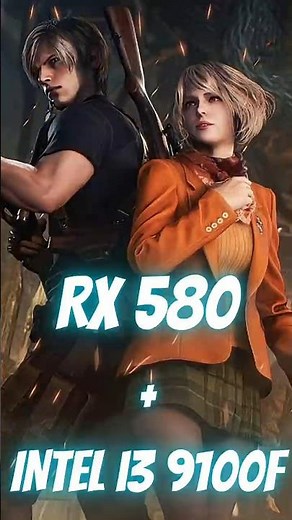 Resident Evil 4 Remake on RX 580 Benchmark #shorts