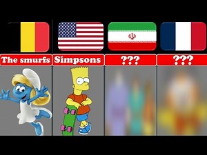 Comparison:popular cartoons from every country in the world part1| cartoons from different countries