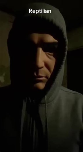 Reptilian in human mask #reptilian #supernatural #grim #mask #simulation