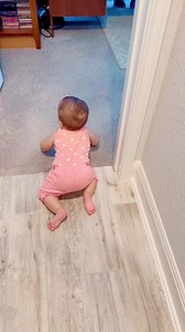 Aha! What are you doing?? #baby #babygirl | The Murphys
